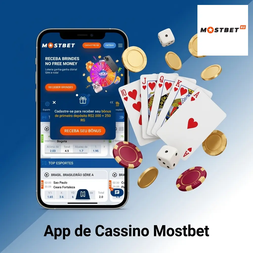 App Mostbet Casino com slots, roleta, blackjack e dealers ao vivo em alta qualidade no celular