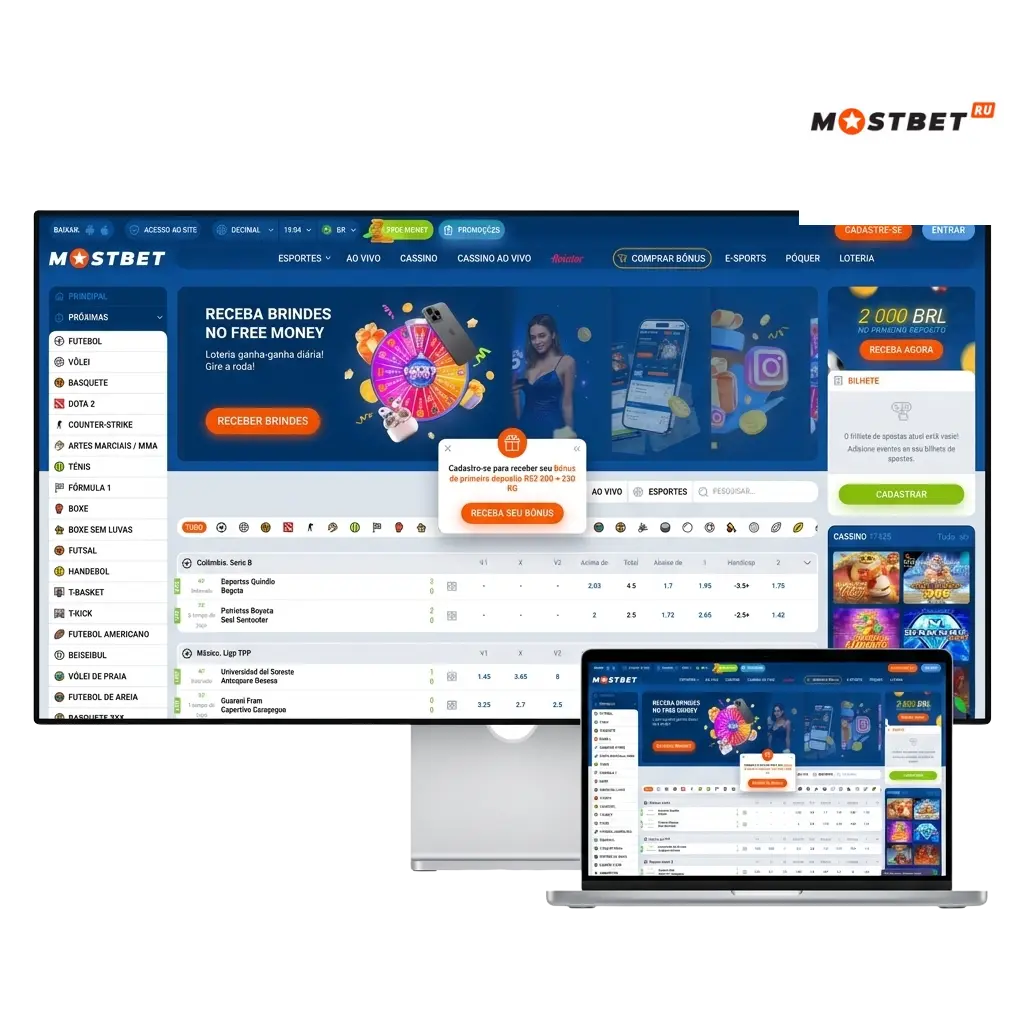 Mostbet Brasil: apostas esportivas, cassino online, Pix, app Android e iOS e cashback semanal