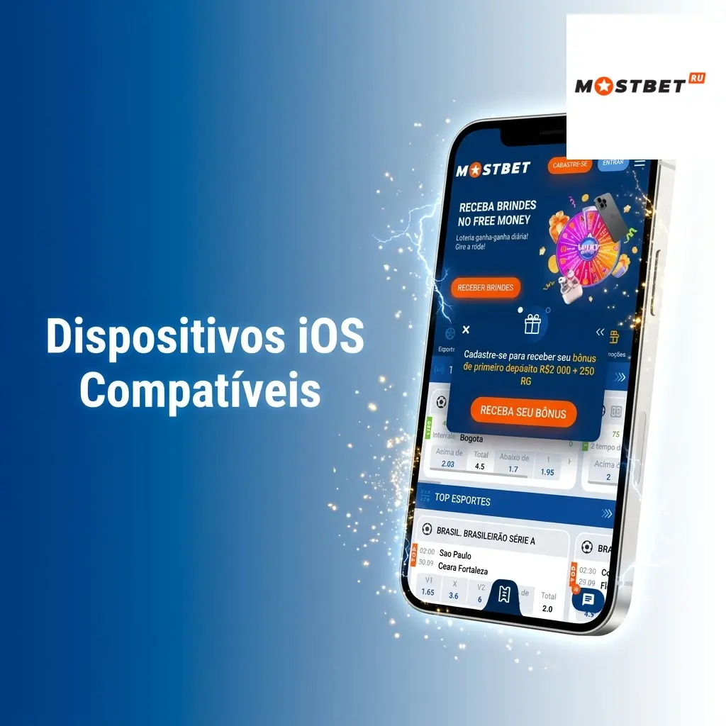 Lista de dispositivos iOS compatíveis com o aplicativo Mostbet, incluindo iPhone X ao 15 e iPad Air e Pro