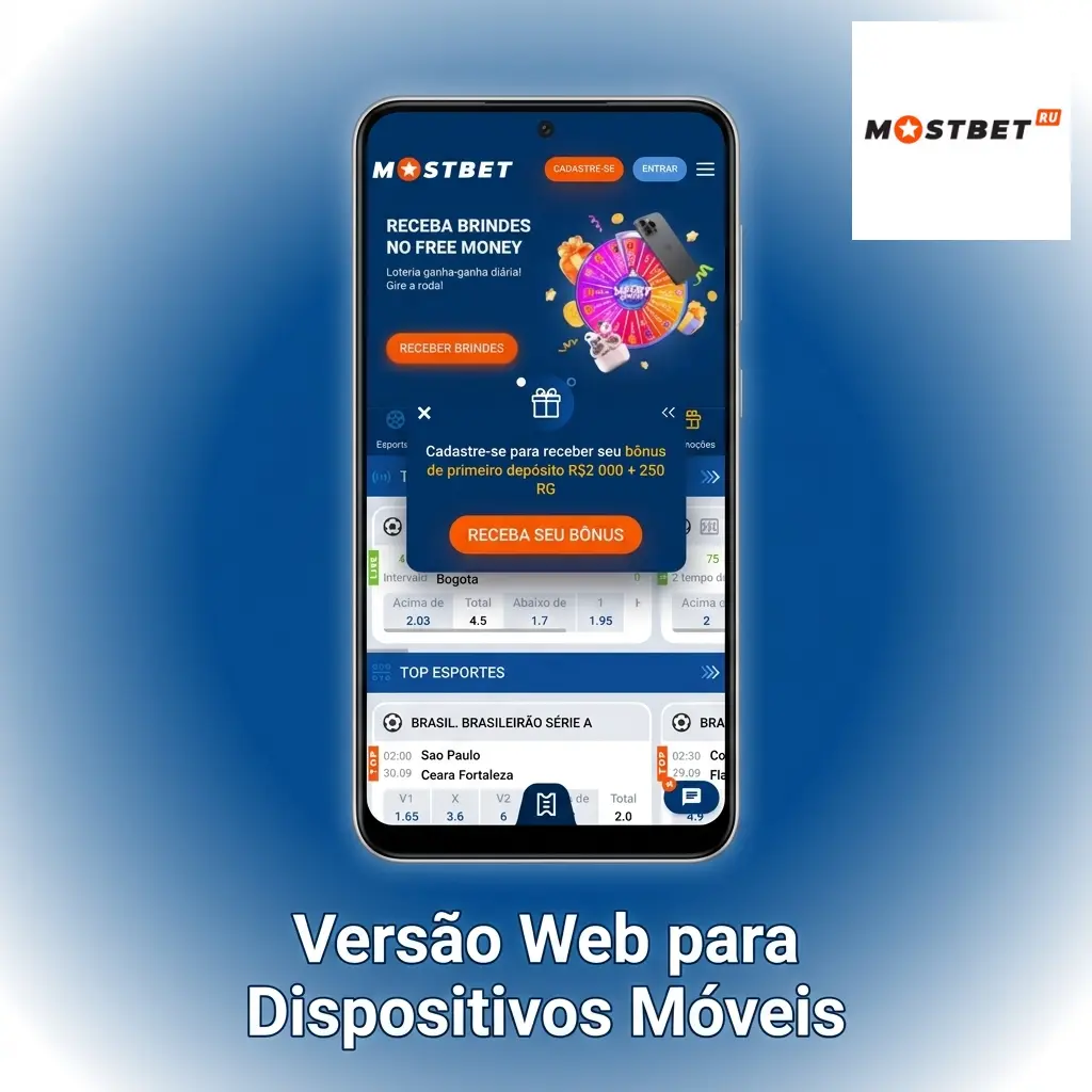 Mostbet versão web mobile compatível com Android e iOS, sem download, com jogos, apostas e bônus disponíveis