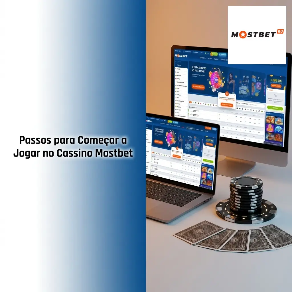 Passos para começar a jogar no cassino Mostbet: cadastro, depósito via Pix, bônus e escolha de jogos.